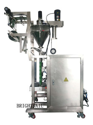 دستگاه بسته بندی پودر اتوماتیک قهوه 1.5 کیلو وات فولاد ضد زنگ توزین وزن