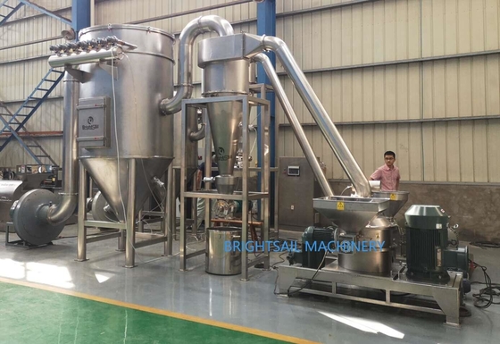 ماشین پلتبری ذرات لاستیک فولاد SUS304 2500 Mesh 100 - 4000 Kg/H