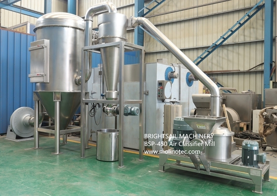 Brightsail Leaf Air Classifier Mill  Moringa leaf Grinding Machine tea leaf pulverizer set Grinder Machine